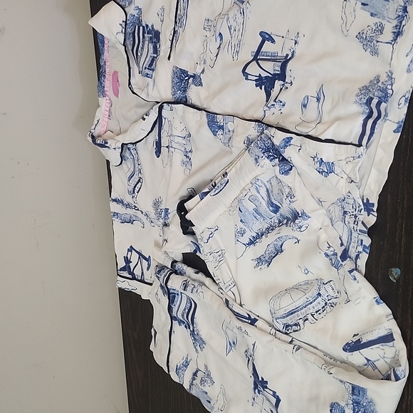 KATIE KIME houston toile pajama short set Houston - Picture 2 of 7